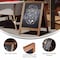 Flash Furniture Torched Brown Wooden A-Frame Magnetic Chalkboard HGWA-CB-3020-TORCH-GG - alternate 6